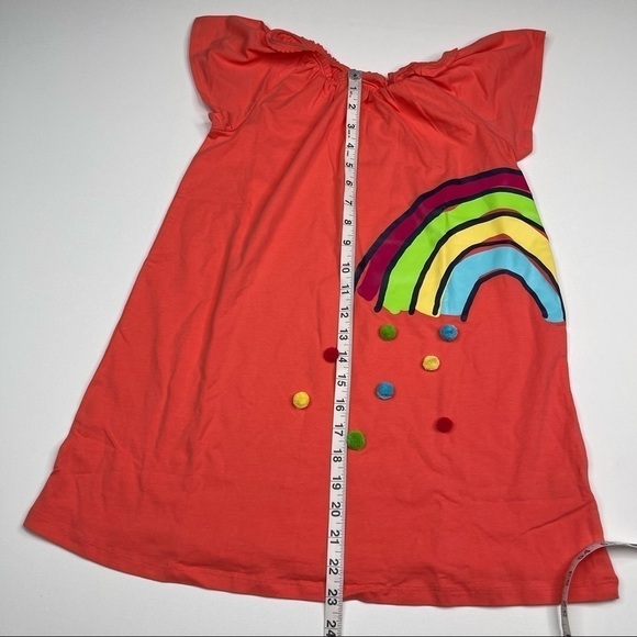 Land’s End Dress Rainbow Pom Pom Summer Spring Beach Swim Coverup Vacation New - Picture 8 of 14